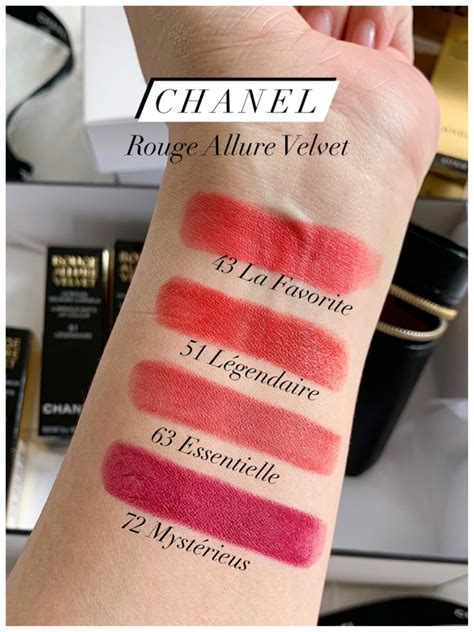 chanel 43 lipstick|rouge allure velvet 53.